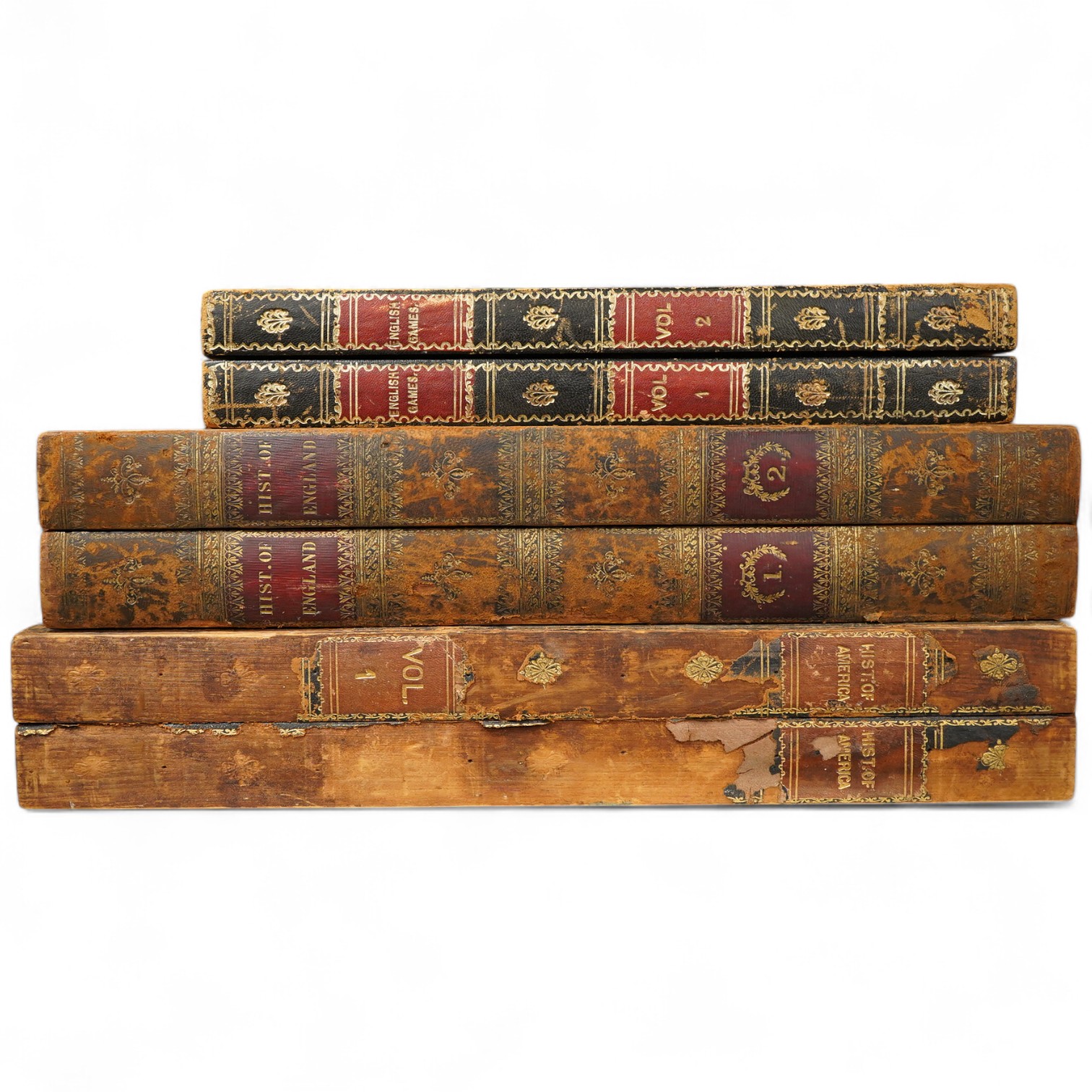 Three late 19th/early 20th century folding chess/backgammon boards fashioned as books